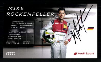 Mike Rockenfeller Motorsport Autogrammkarte Original Signiert + G 40159