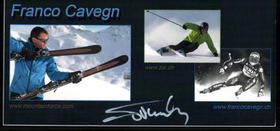 Franco Cavegn Autogrammkarte Original Signiert Ski Alpine + G 40171