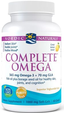Complete Omega, 565mg Lemon - 60 softgels