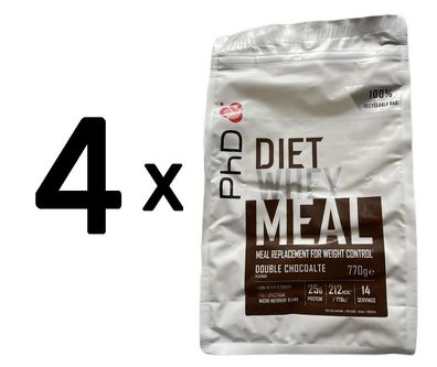 4 x Diet Whey Lean MRP, Double Chocolate - 770g