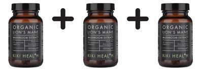 3 x Organic Lion's Mane's Extract, 400mg - 60 vcaps