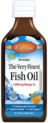 The Very Finest Fish Oil, Natural Lemon - 200 ml.