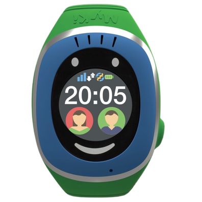 MyKi Touch Watch Kinder 2G Smartwatch Blau Grün GPS Echtzeit Ortung SOS Tracker ...