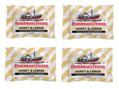 Fishermans Friend Honey & Lemon - 4 Beutel x 25g = 100g