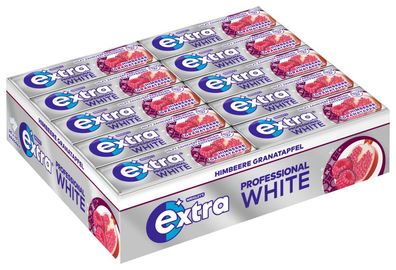 Multipack: 30x10 Wrigley´s EXTRA® Professional White Himbeere & Granatapfel