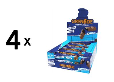 4 x Grenade Protein Bar (12x60g) Oreo