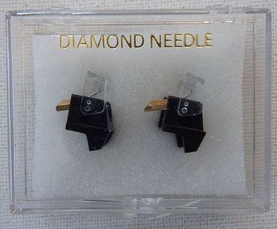 2 x Diamant Nadel für Kenwood N 46 / V 46 - Trio - NEU - Nachbau - Doppelpack