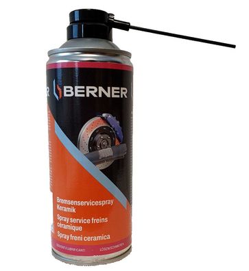 BERNER Bremsenservicespray Keramik Schmierstoff für ABS ASR + ESB Systeme 400ml