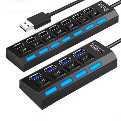 USB Anschluss für Computer, Maus, Tastatur, Speicherkarte mit mehreren Schaltern