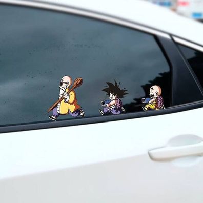 Anime Auto Sticker von Dragon Ball - Son Goku Krillin - wasserfest 28x10 cm