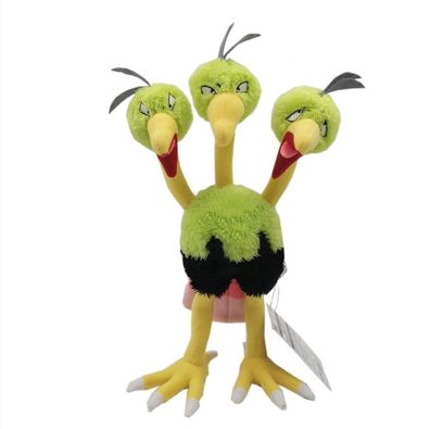 Shiny Dodri / Dodrio Plüsch Stofftier Kinder Pokemon Anime Kuscheltier 25-30 cm