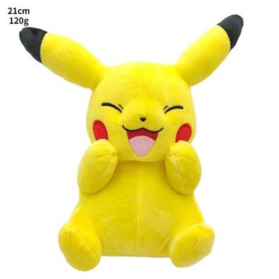Pikachu lacht Plüsch Kuscheltier Stofftier als Kinder Spielzeug 21 cm