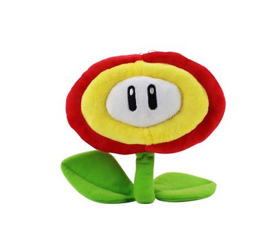 Super Mario Blume - Stofftier Kuscheltier Feuerblume Plüsch Kinderspielzeug 17cm