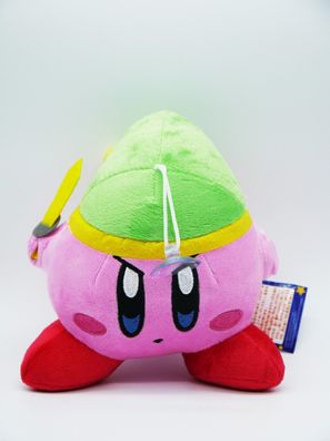 Super Mario Kirby mit Schwert Plüschtier Kuscheltier Stofftier Anime Figur 15 cm