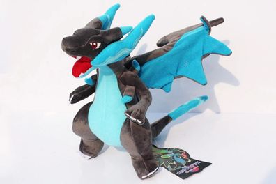 Mega Glurak X / Charizard - Stofftier Kuscheltier Anime Plüsch Spielzeug 30 cm