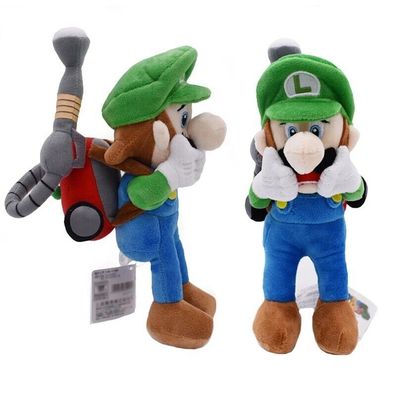 Super Mario Luigi Cosplay Plüsch Stofftier Geisterjäger Kuscheltier 28 cm