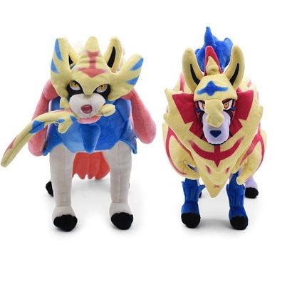 Zamazenta & Zacian Plüsch Stofftier Kuscheltier aus Anime Kinder Spielzeug 30 cm