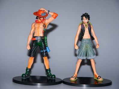 One Piece Figuren Set - 20 cm - Ruffy & Ace Zorro, Nami Anime Statue