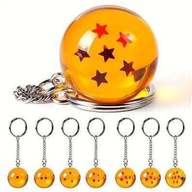 Dragon Ball - Schlüsselanhänger / Schlüsselring mit 7 Sternen