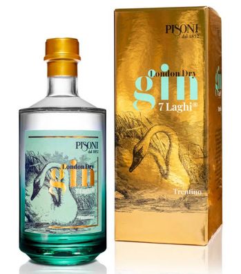 Pisoni 7 Laghi London Dry Gin (45 % vol, 0,7 Liter) (45 % vol, hide)