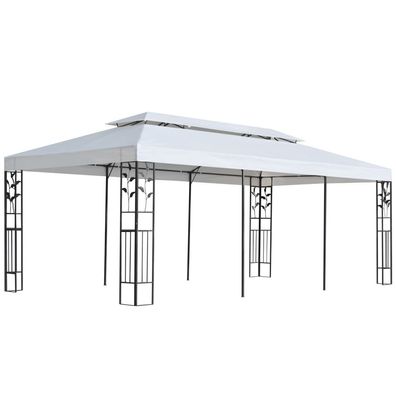 vidaXL Pavillon 3x6 m Weiß