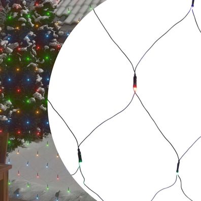 vidaXL Weihnachts-Lichternetz 4x4 m 544 LED Bunt Indoor Outdoor