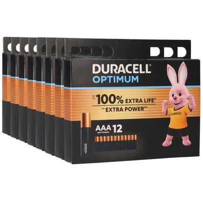96x Duracell MN2400 AAA Micro Batterie Optimum (8x 12er Blister)