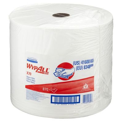 Kimberly Clark Wypall X70 Wischtücher Großrolle 1-lag Weiß Blitzversand
