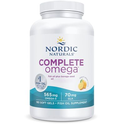 Nordic Naturals, Complete Omega, 565 mg Omega-3 plus 70mg GLA, Zitrone, 180 Weichk...