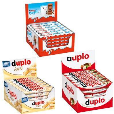 Ferrero - Duplo 40 Stück + Duplo White 40 Stück + Kinder Riegel 36 Stück