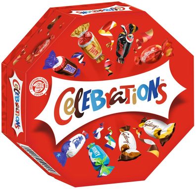 Celebrations Mini Schokoriegel Schokolade Mischung Mix Snickers Twix Mars 186 g