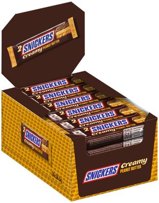 Snickers Creamy Peanut Butter, 24 x 36,5g