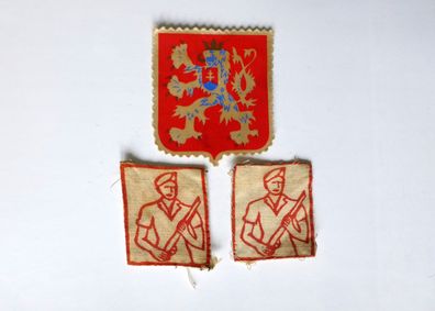 3 Aufnäher Pionier CSSR Wappen Abzeichen Kämpfer Polen