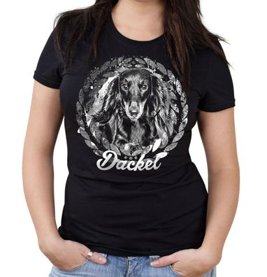Dackel Girlie Shirt | Natur | Labrador | Hunde | Dog | M1