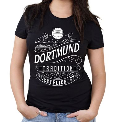 Mein leben Dortmund Girlie Shirt | Sport | Stadt | Fussball | Frauen | Front