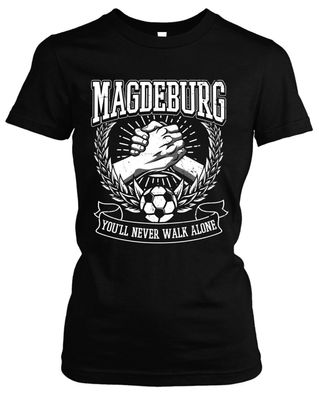 Alles für Magdeburg Damen Girlie T-Shirt | Fussball Ultras Geschenk Fan
