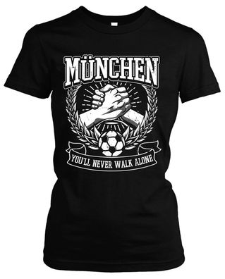 Alles für München Damen Girlie T-Shirt | Fussball Ultras Geschenk Fan