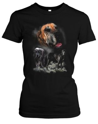Deutsche Dogge Damen Girlie T-Shirt | Hund Dog Haustier Geschenk | M5