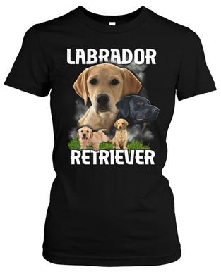 Labrador Retriever Damen Girlie T-Shirt | Hund Haustier Geschenk | M5