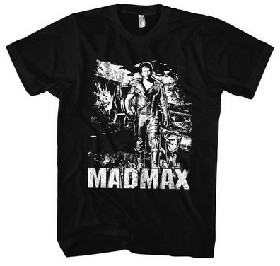 Mad Max Männer Herren T-Shirt | Mel Gibson Braveheart Lethal Weapon Kult | M3