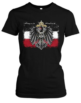Old School Flag Kaiserreich Girlie T-Shirt | Deutschland Germania Preußen