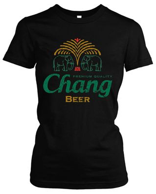 Chang Beer Damen Girlie T-Shirt | Hangover Thailand Bier Party Saufen Fun