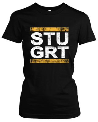 STU GRT Damen Girlie T-Shirt | Fussball Ultras Fan Schwaben Stuttgart Stadt