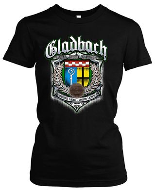 Für immer Gladbach Damen Girlie T-Shirt | Fussball Trikot Fan Geschenk Ultras