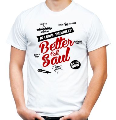 Better call Saul T-Shirt | Bad | Heisenberg | Crystal Meth | Breaking | M1 white