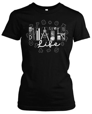 Mathematikerin Damen T-Shirt | Mathe Lehrerin Genie Nerd E=mc² Girlie | M3