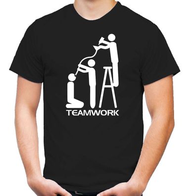 Teamwork Saufen T-Shirt | Herrentag | Party | Bier | Männer | Fun | Funshirt