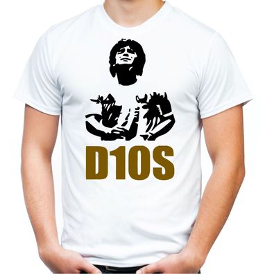 DIOS 10 T-Shirt | Ultras | Diego Maradona | Messi | Neapel | Argentinien | white