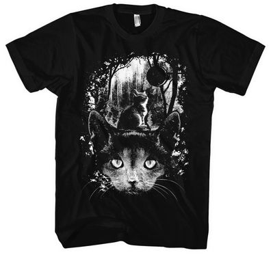 Love Nature Katze Männer T-Shirt | Cat Haustier Hund Retro Vintage