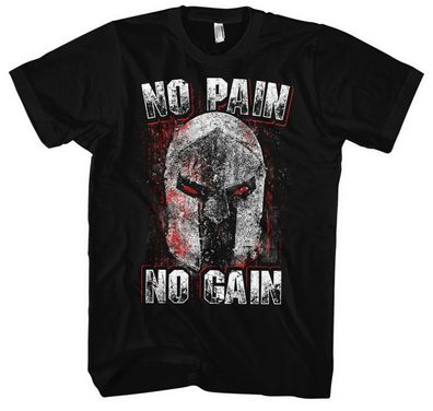 No Pain No Gain Männer Herren T-Shirt | Gym Training Bodybuilding Fitnissstudio